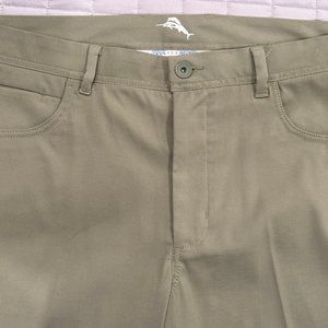 Tommy Bahama Island Zone 5 pocket pants - 38x32 - Sage Green